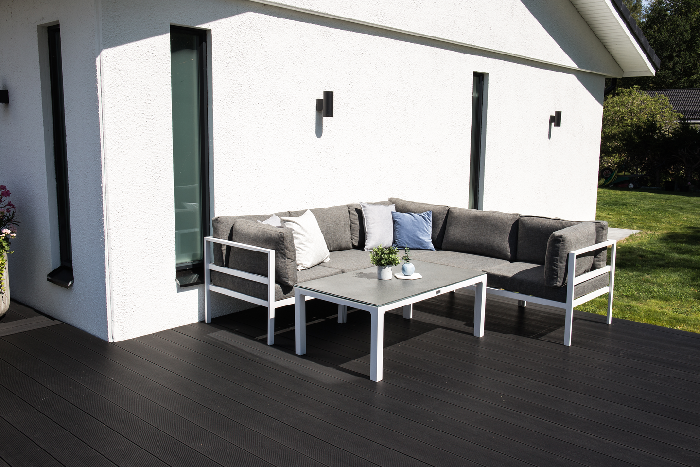 HÖRNDEL CELLO EKENÄS - VIT ALU / GRÅ