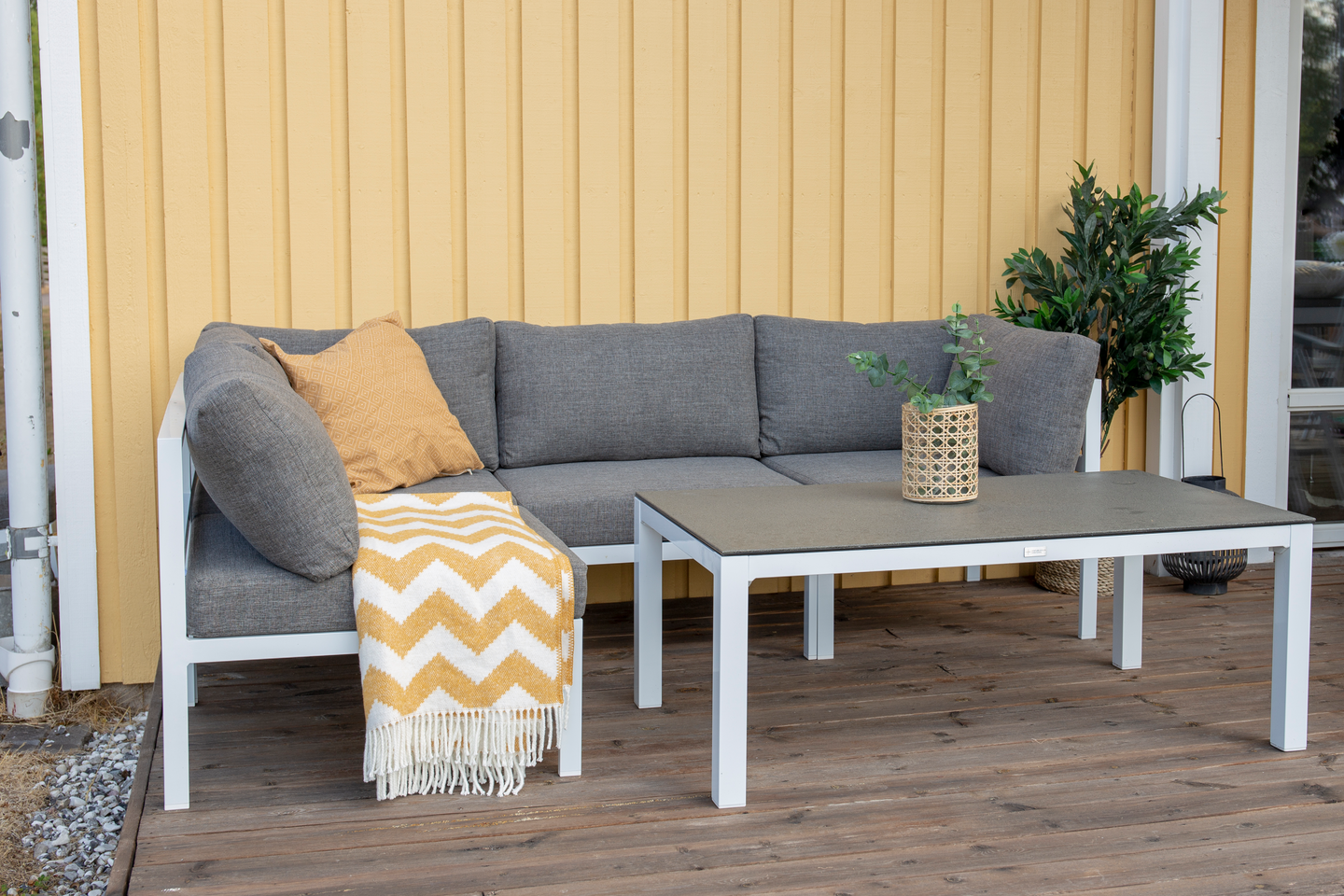 EKENÄS CELLO MELLANDEL- VIT ALU /GRÅ