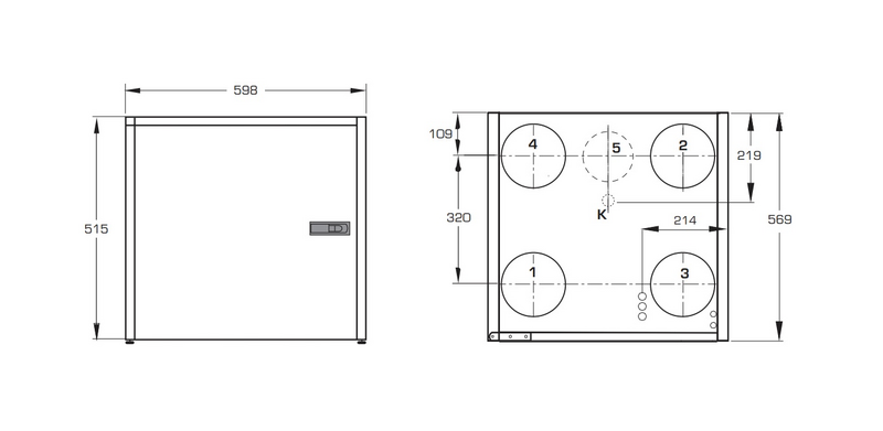 Ilmanvaihtolaite ILOX 89PLUS L