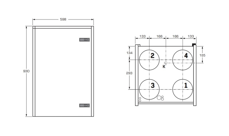 Ilmanvaihtolaite ILOX 129PLUS R