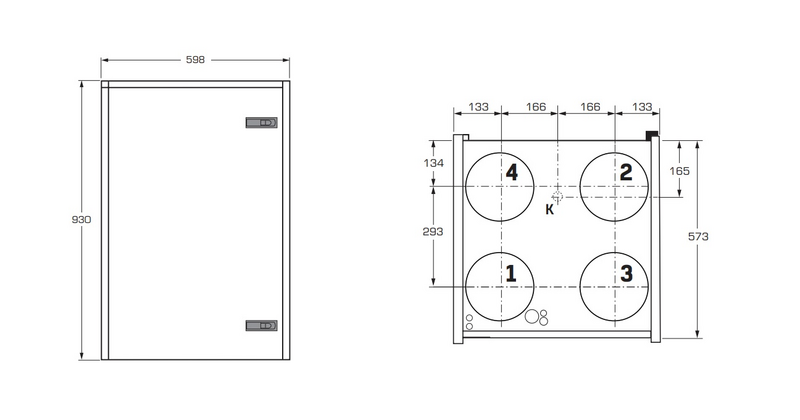 Ilmanvaihtolaite ILOX 129PLUS L