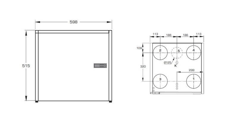 Ilmanvaihtolaite ILOX 89PLUS R