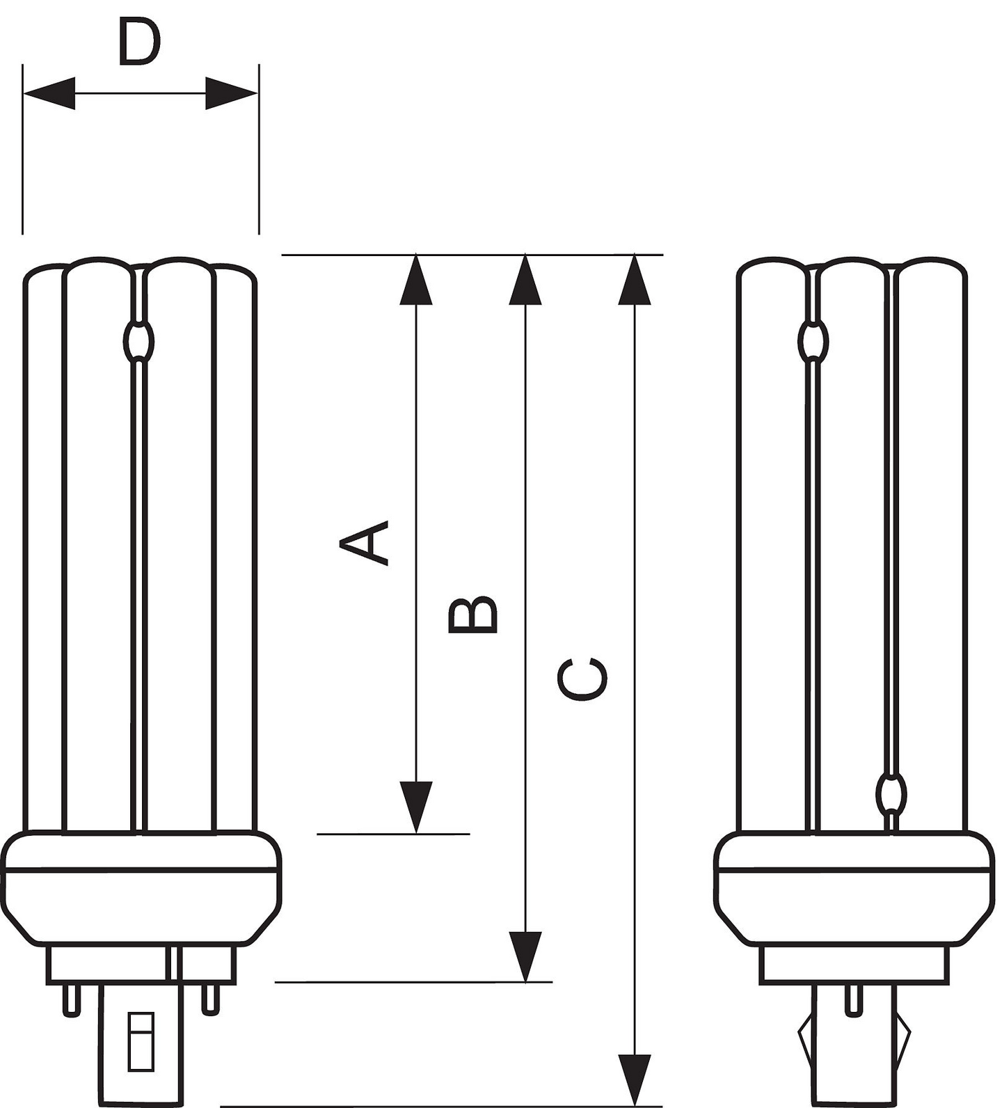 Pienoisloistelamppu Philips PL-T 26W/840/2P GX24D-3