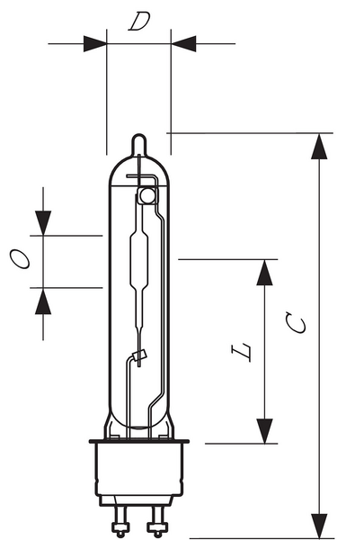 Monimetallilamppu Philips CPO-TW 60W/728 PGZ12