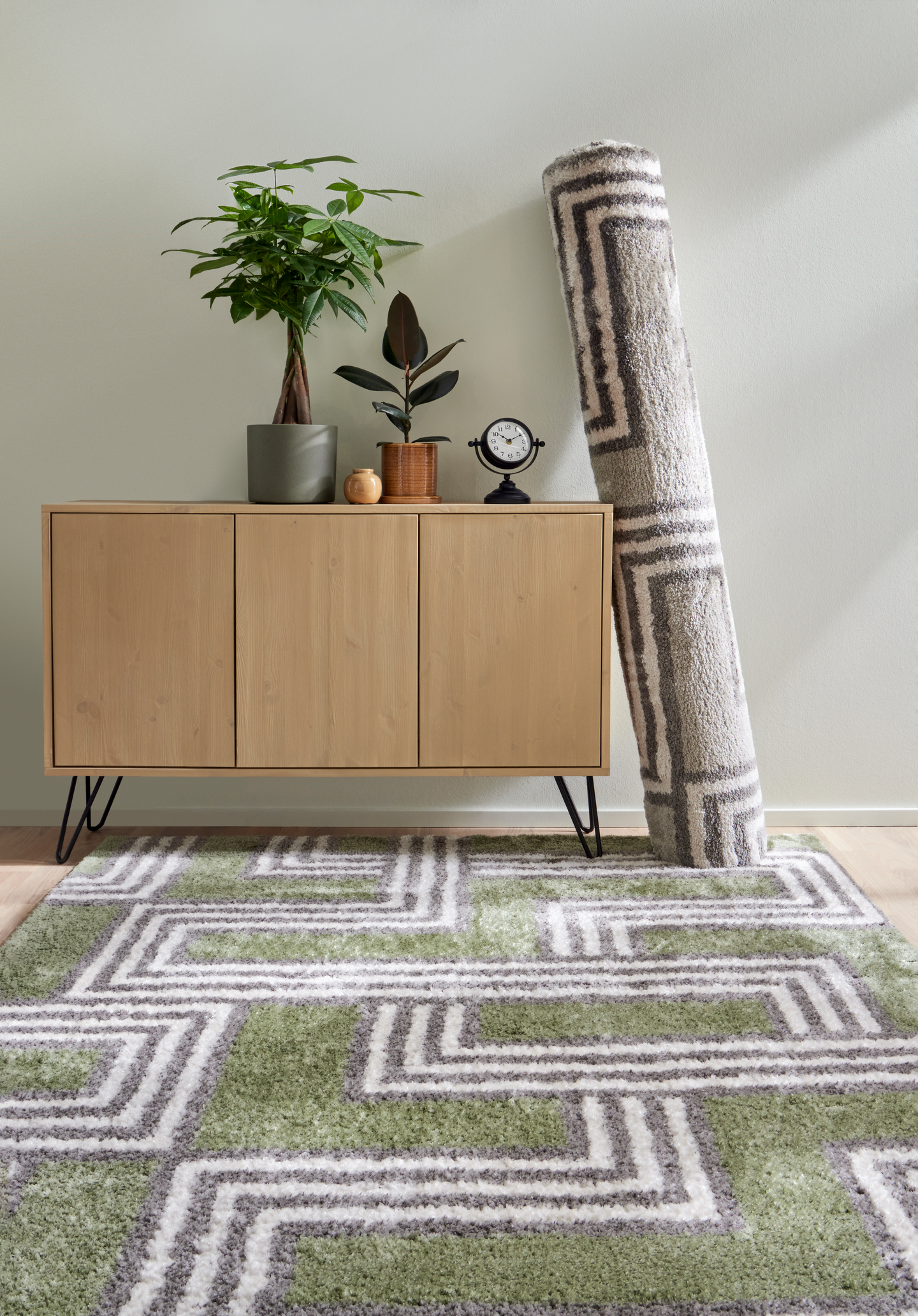 Nukkamatto Cello Luxe 160x230cm vihreä/luonnonvalkoinen