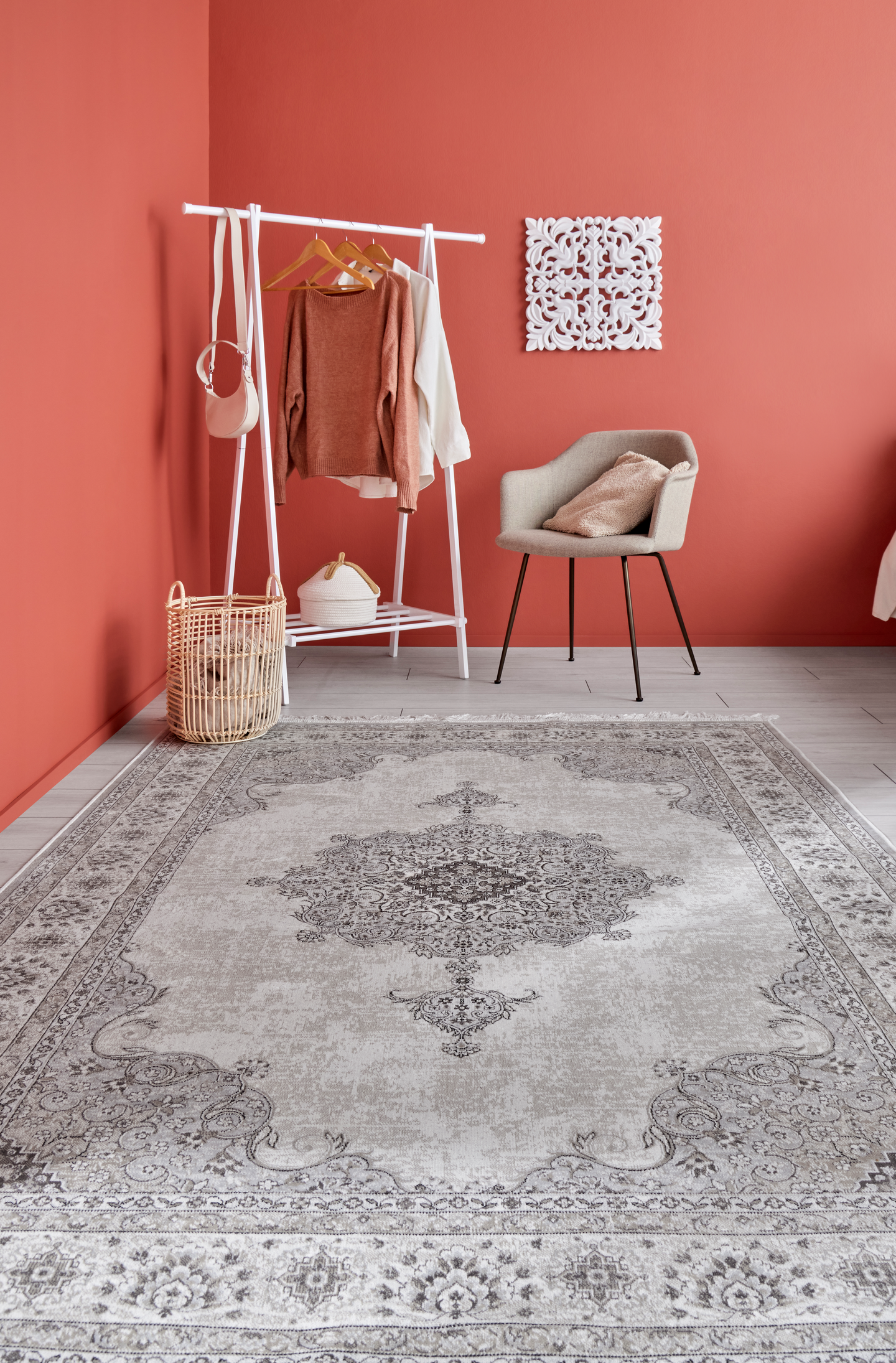 Viskoosimatto Cello Royal 195x300cm siniharmaa