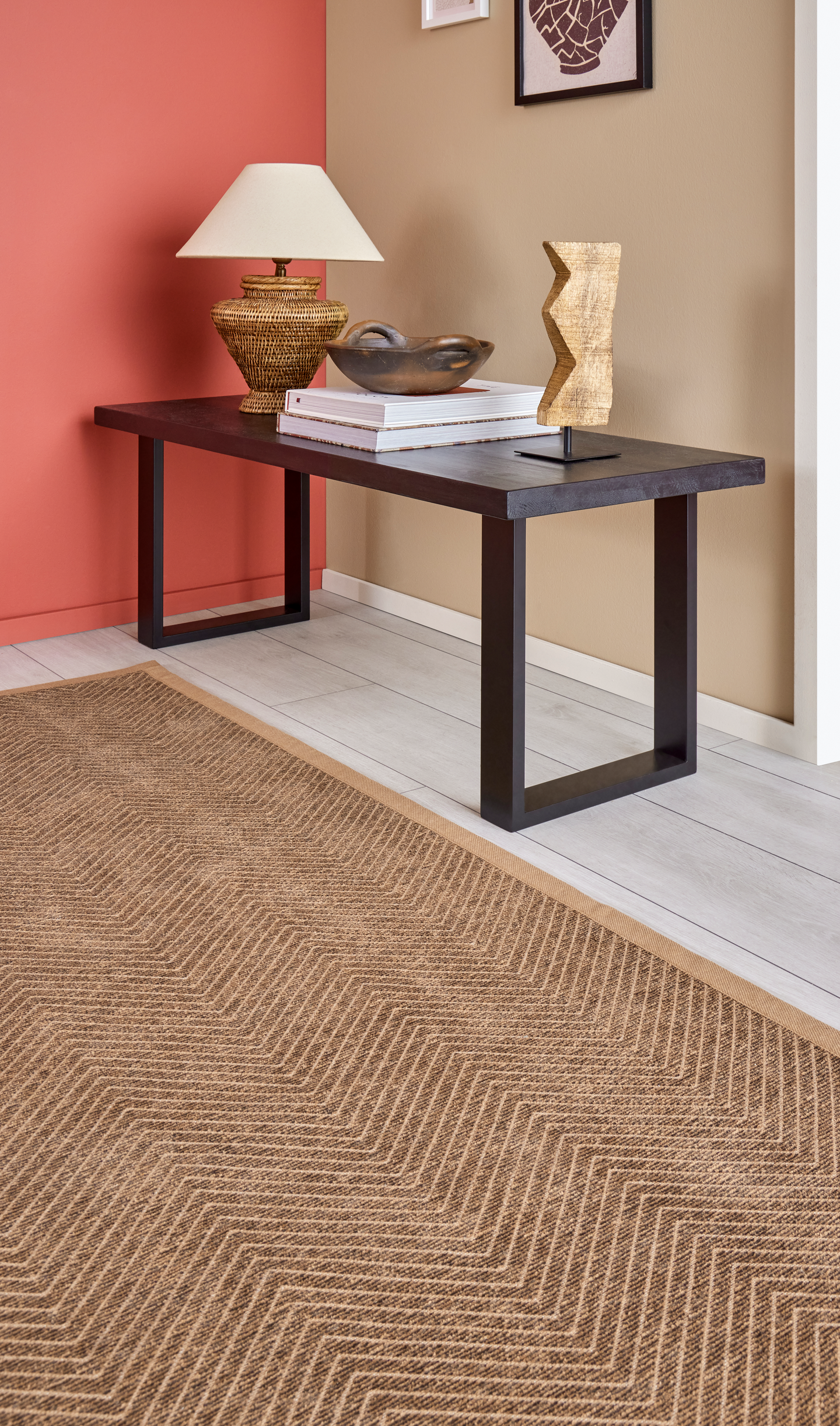 Matto Cello Havu 160x230cm kaksipuolinen ruskea