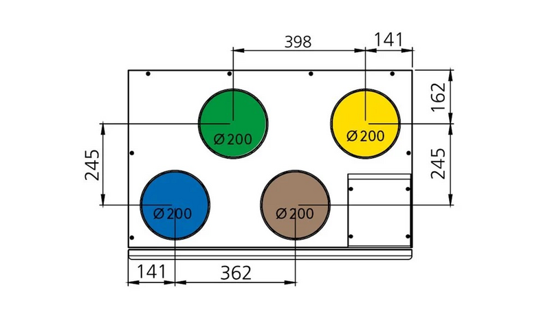 Ilmanvaihtokone Swegon Casa R7 Smart L RH 1400 W