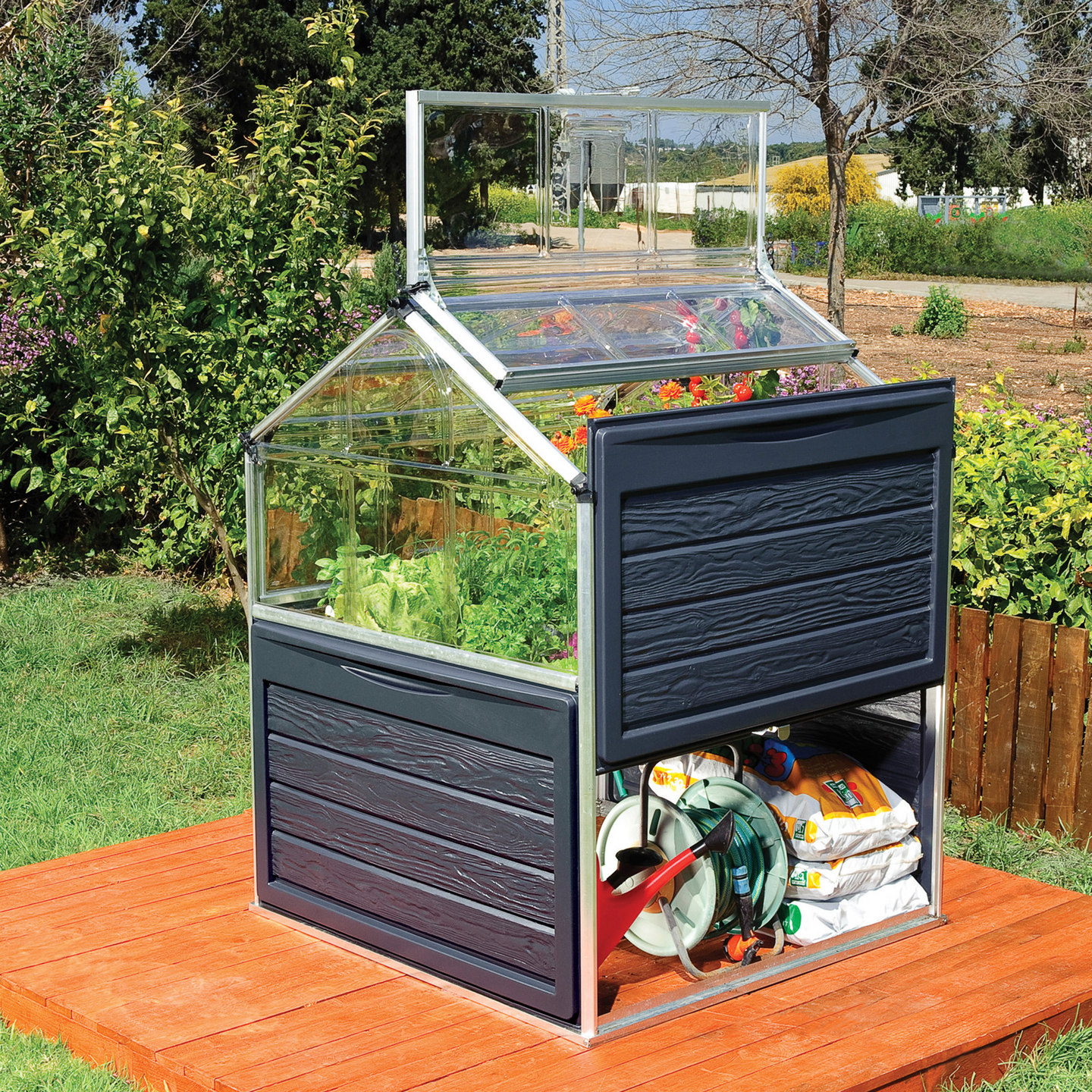 Pieni kasvihuone säilytystilalla Palram - Canopia