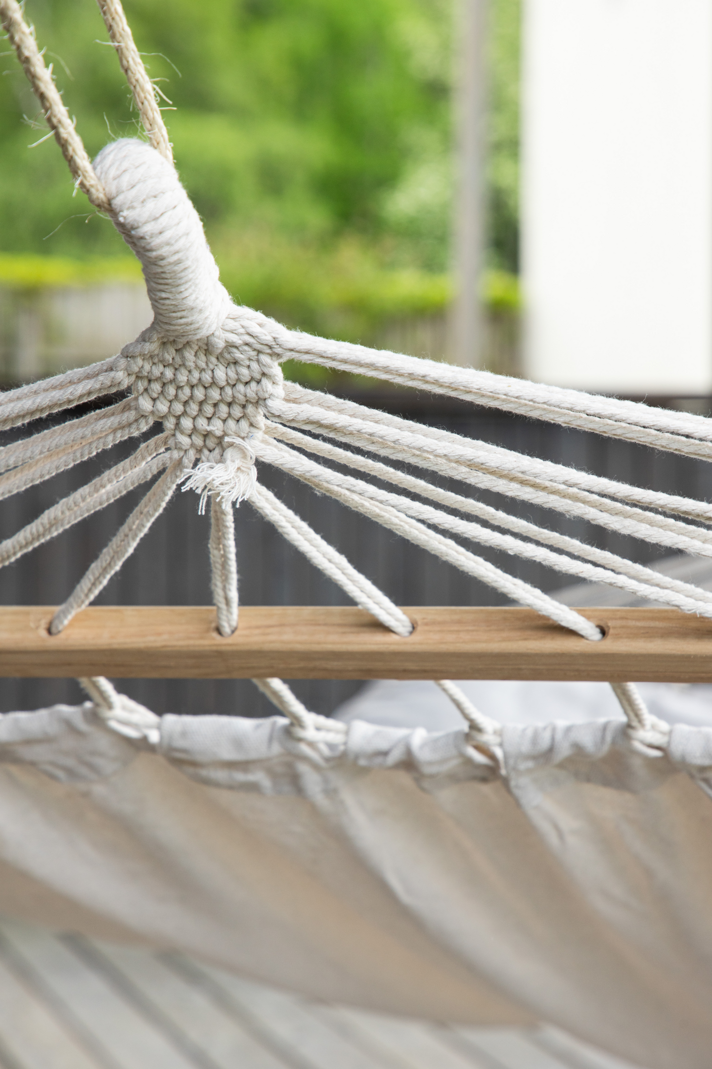 HÄNGMATTA CELLO ANITA TRÄ/TYG - VIT