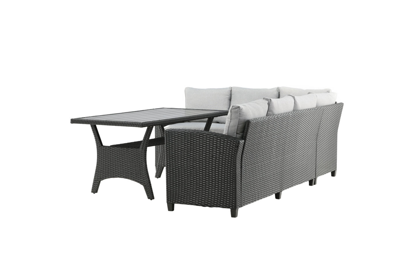 HÖRNSOFFA CELLO BRITT - SVART/GRÅ