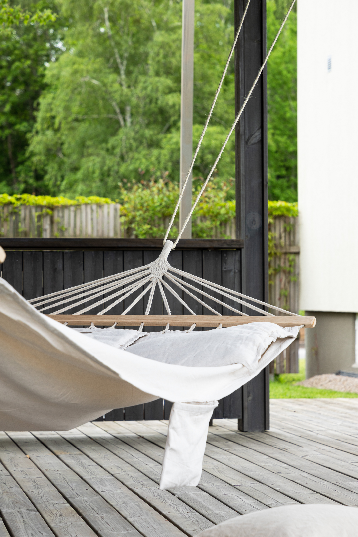 HÄNGMATTA CELLO ANITA TRÄ/TYG - VIT