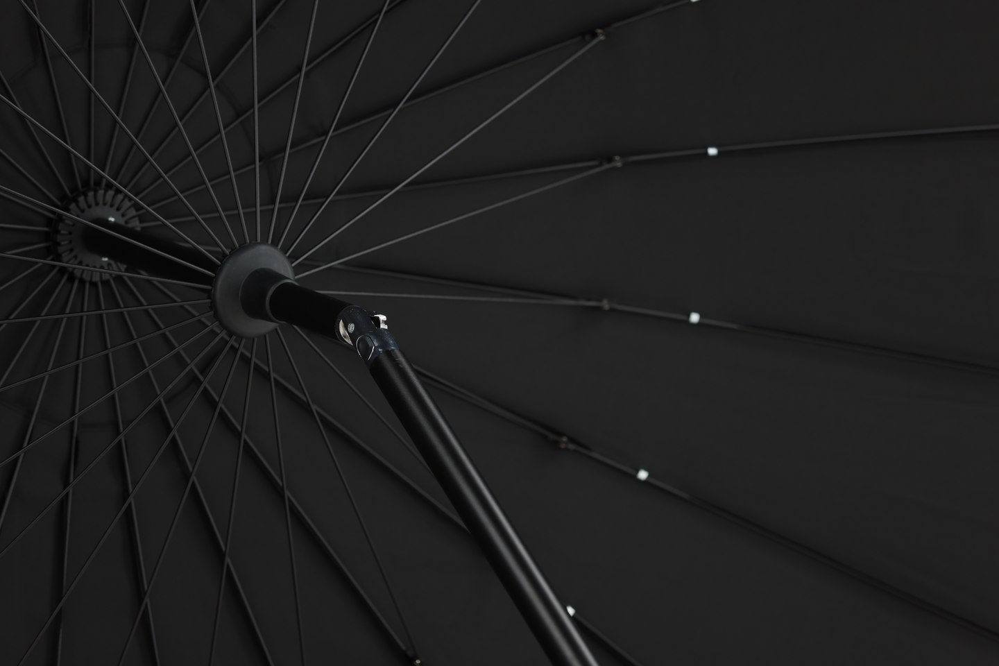 PARASOLL CELLO PATRIK M. TILT- SVART, 270 CM