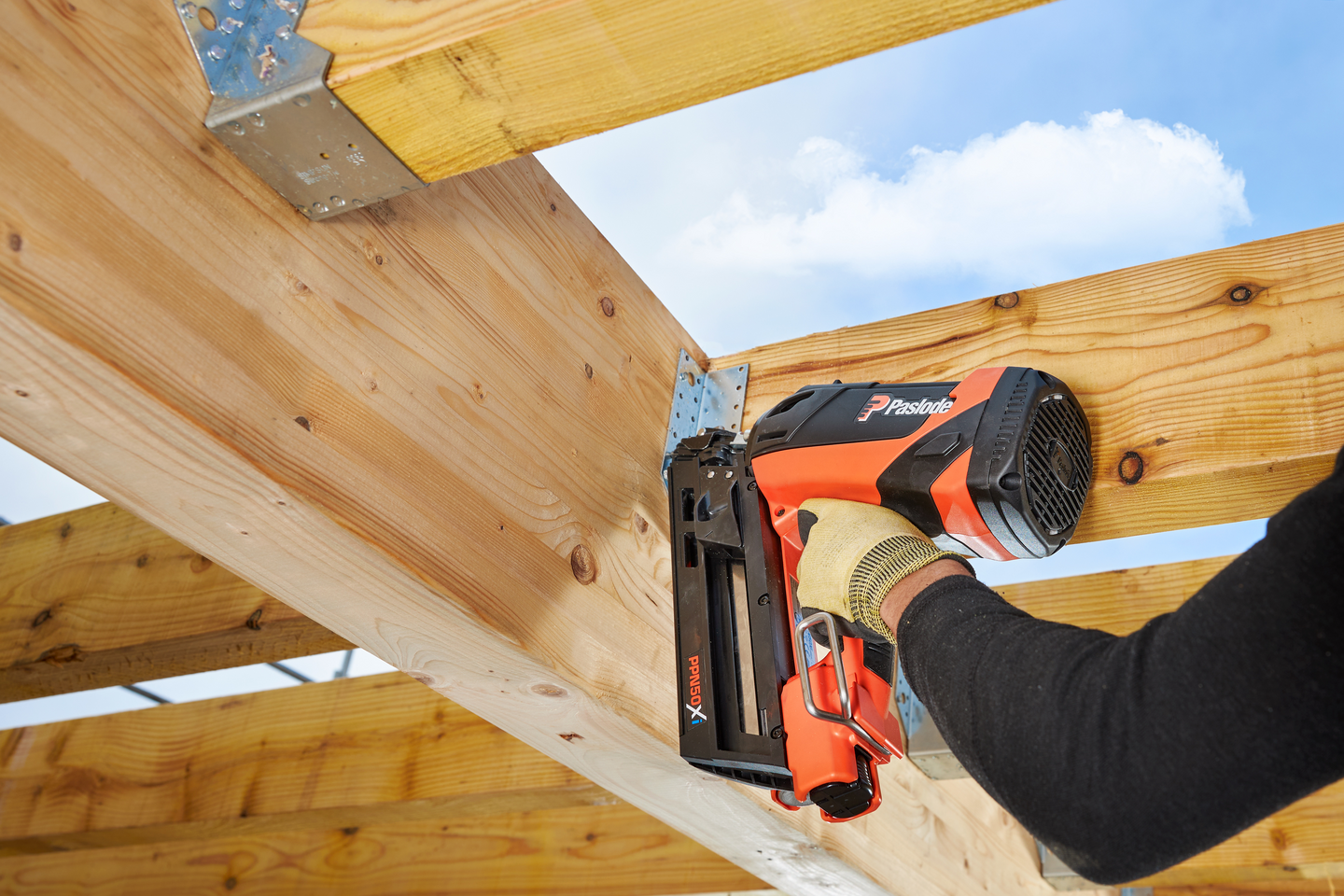 Palkkikenkä Paslode ulkopuolinen 51x345mm 345-450mm palkille 210922