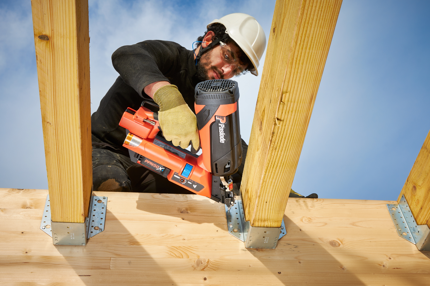 Palkkikenkä Paslode ulkopuolinen 51x345mm 345-450mm palkille 210922