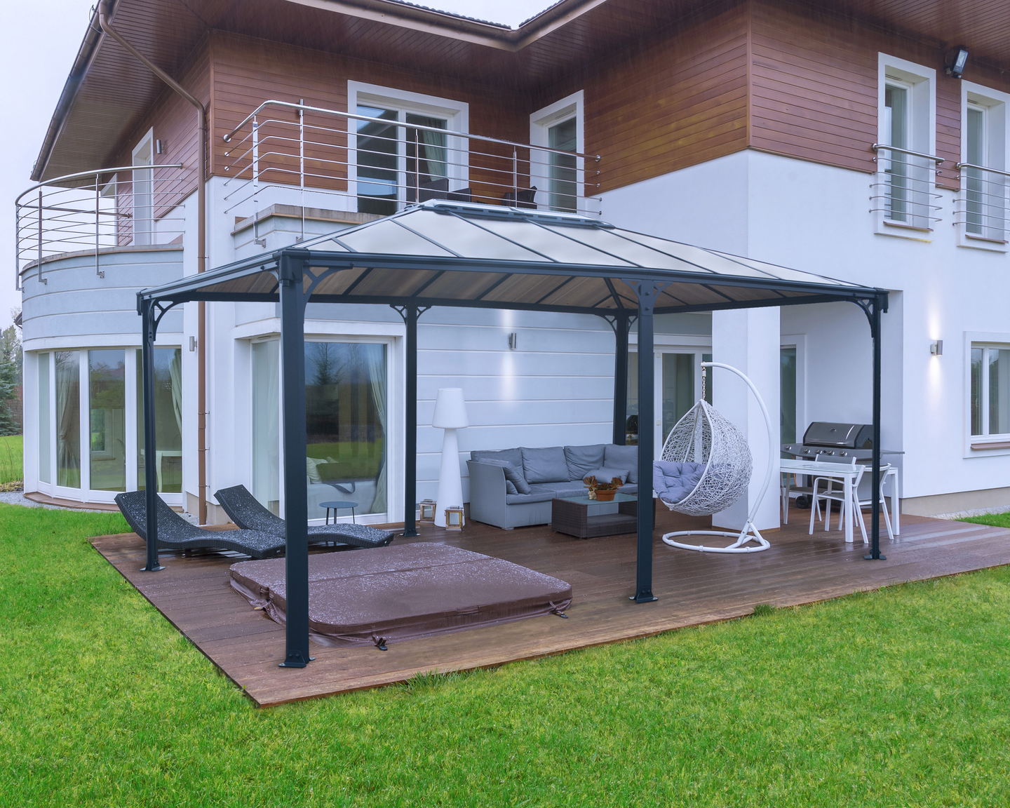 Pergola Palram Martinique 5000 493x359x286cm antrasiitti