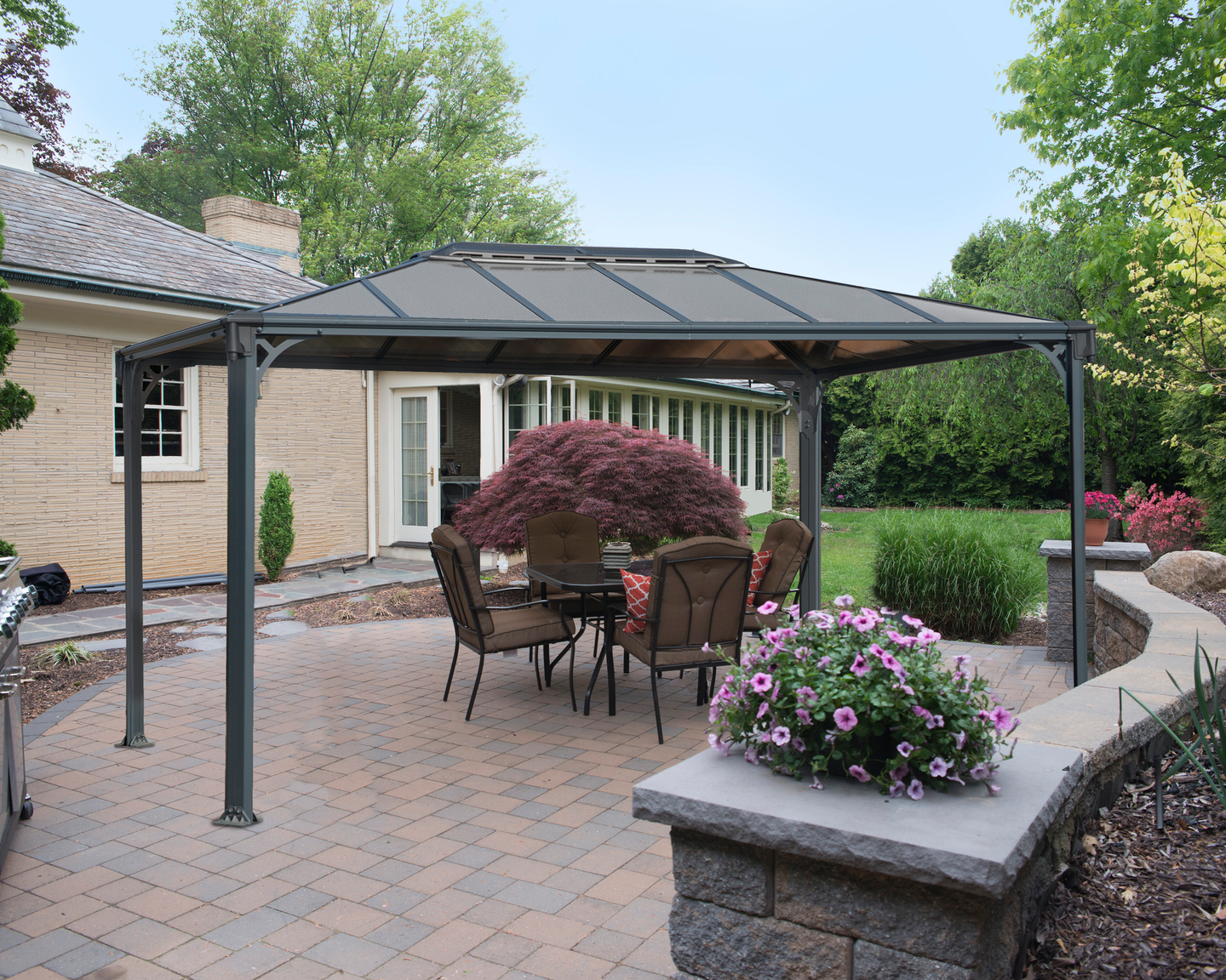 Pergola Palram Martinique 3600 360X296X275CM antrasiitti