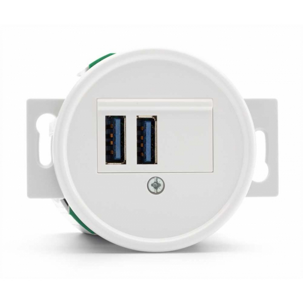 USB-rasia uppo valkoinen duroplast