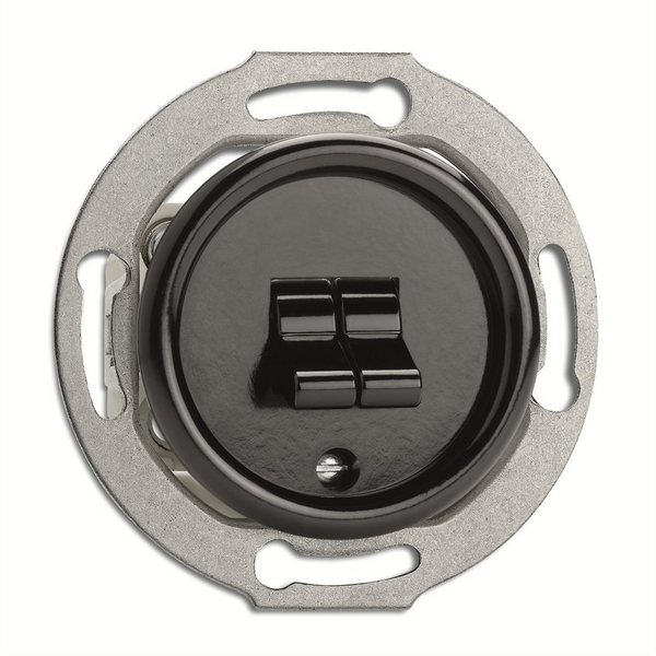 Kruunukytkin 5 uppo musta bakeliitti