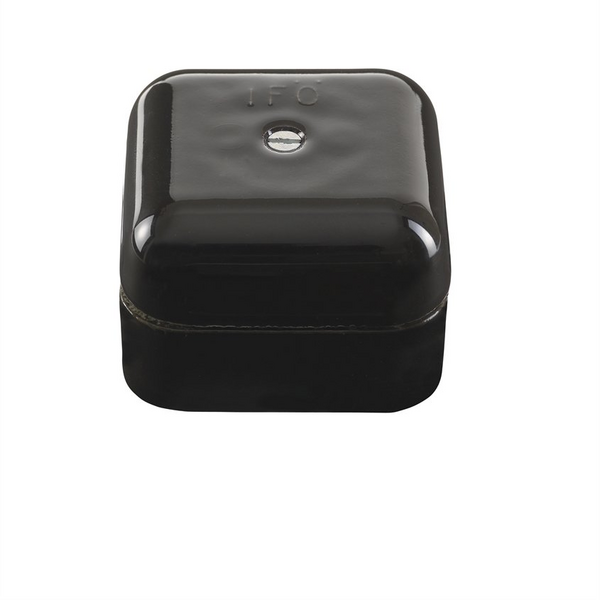 Jakorasia neliömallinen 50x50mm musta posliini