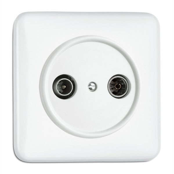 Antennirasia uppo valkoinen duroplast