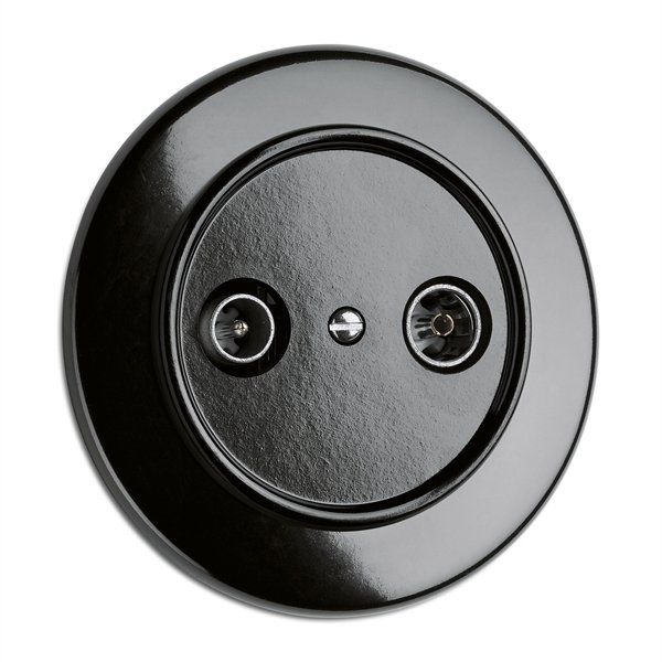 Antennirasia uppo musta bakeliitti