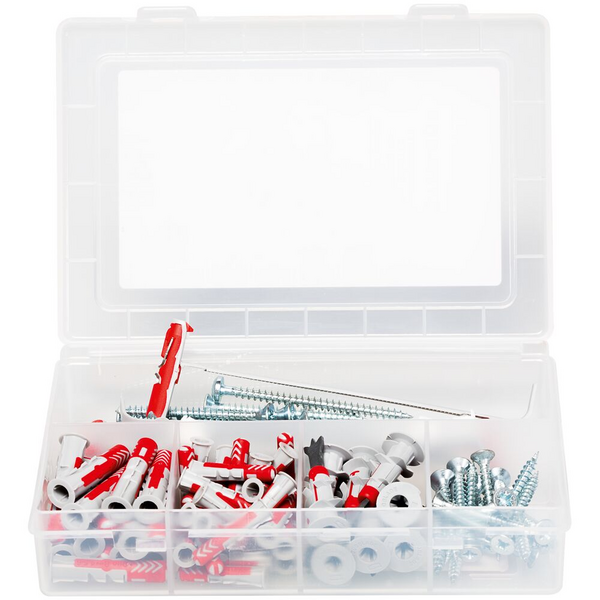 Kiinnikelajitelma Fischer Profi-Box Duo + ruuvit 91kpl