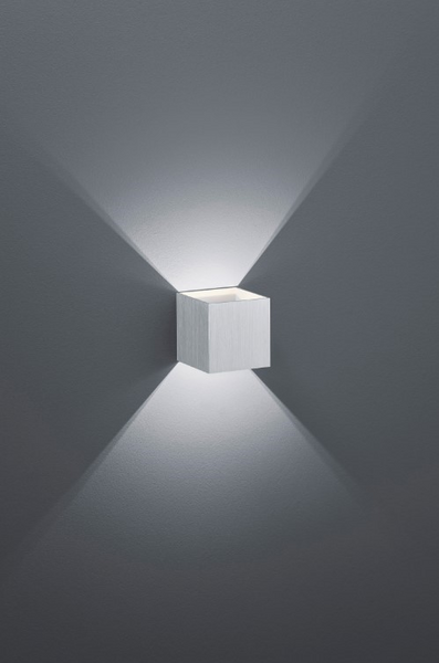 Seinävalaisin TRIO Louis led 430lm harjattu alumiini