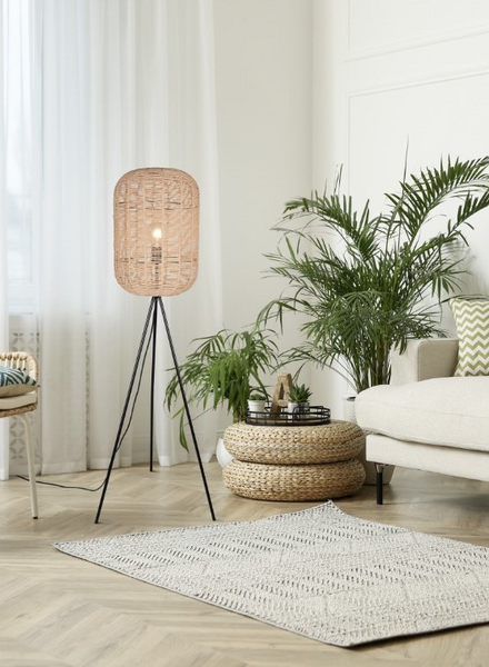 Lattiavalaisin TRIO Runa E27 rottinki