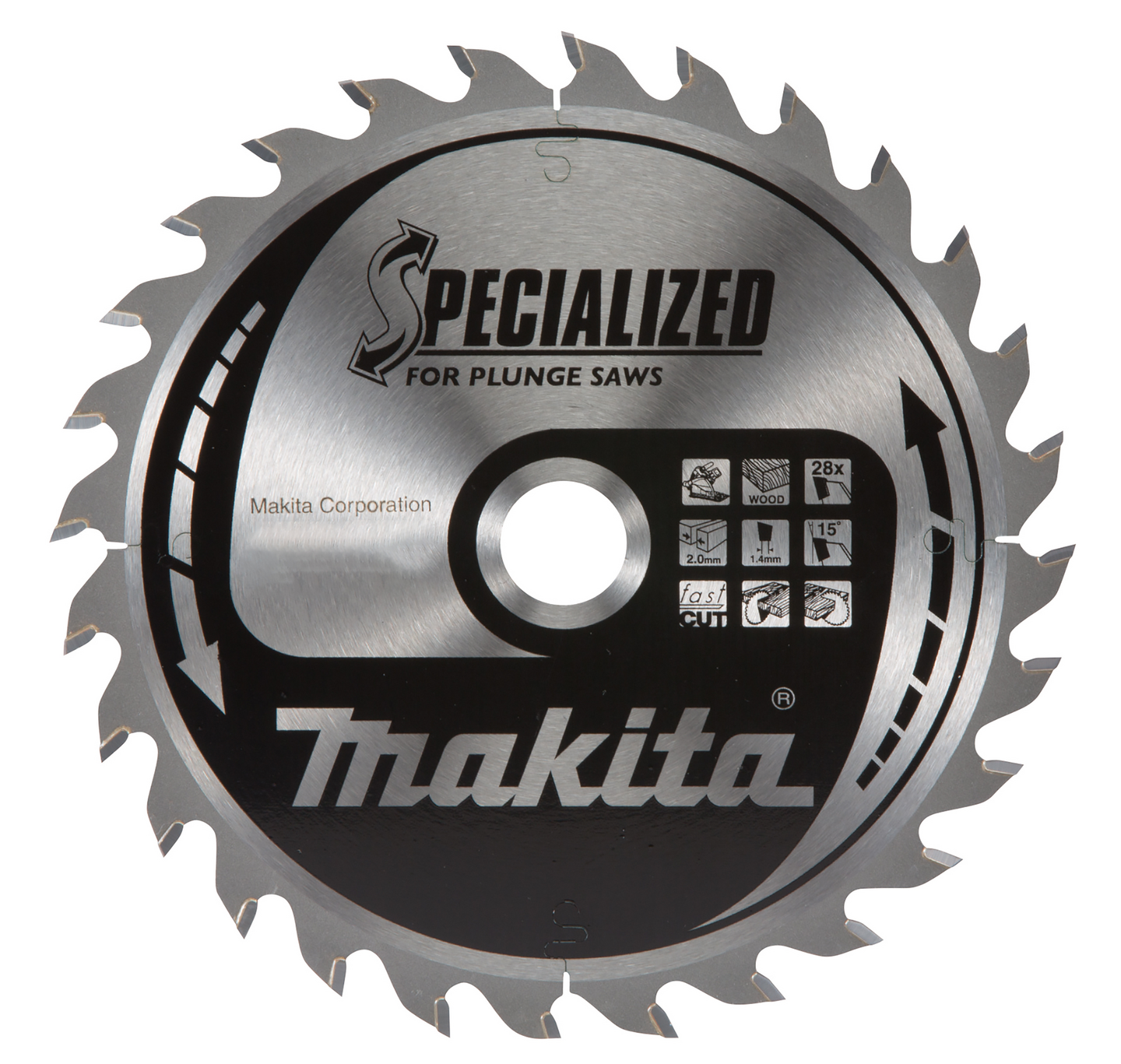 Pyörösahanterä Makita Specialized 165x20x2,0mm Z-60 MDF kestävä