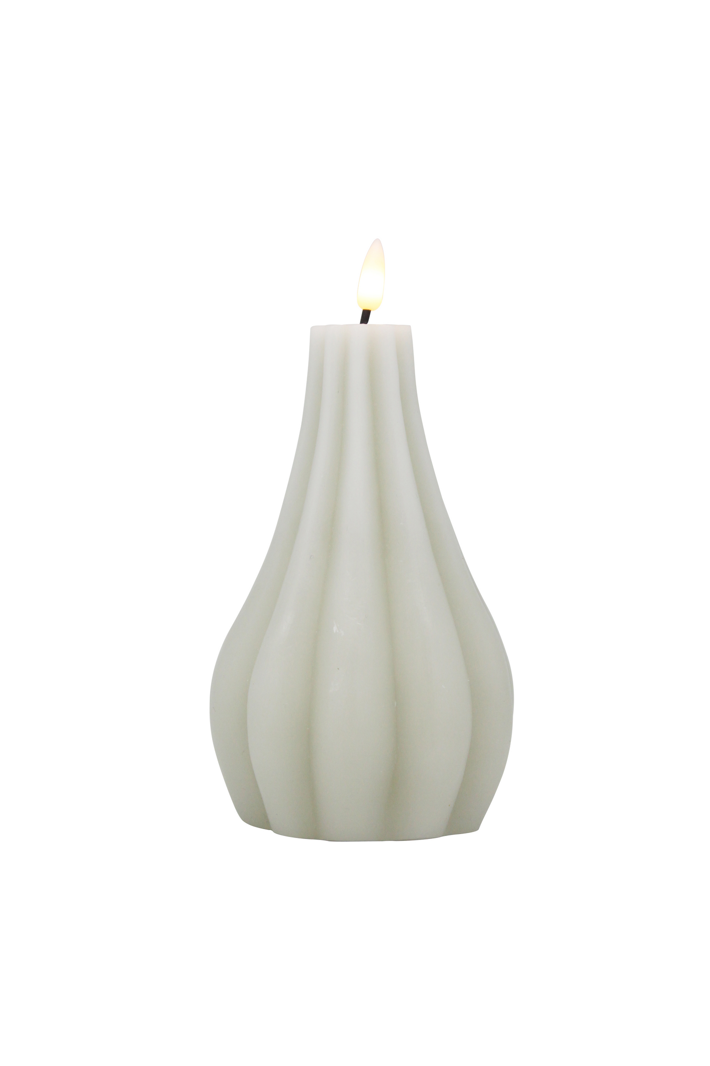 Led-kynttilä Cello sipuli  16cm valkoinen