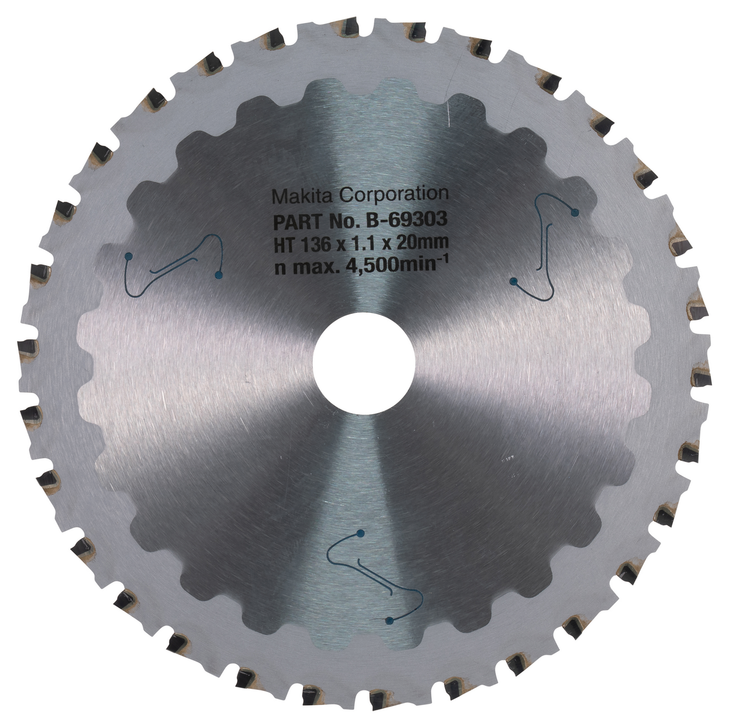 Pyörösahanterä Makita Efficut 136x20x1,1mm Z-30 metalli