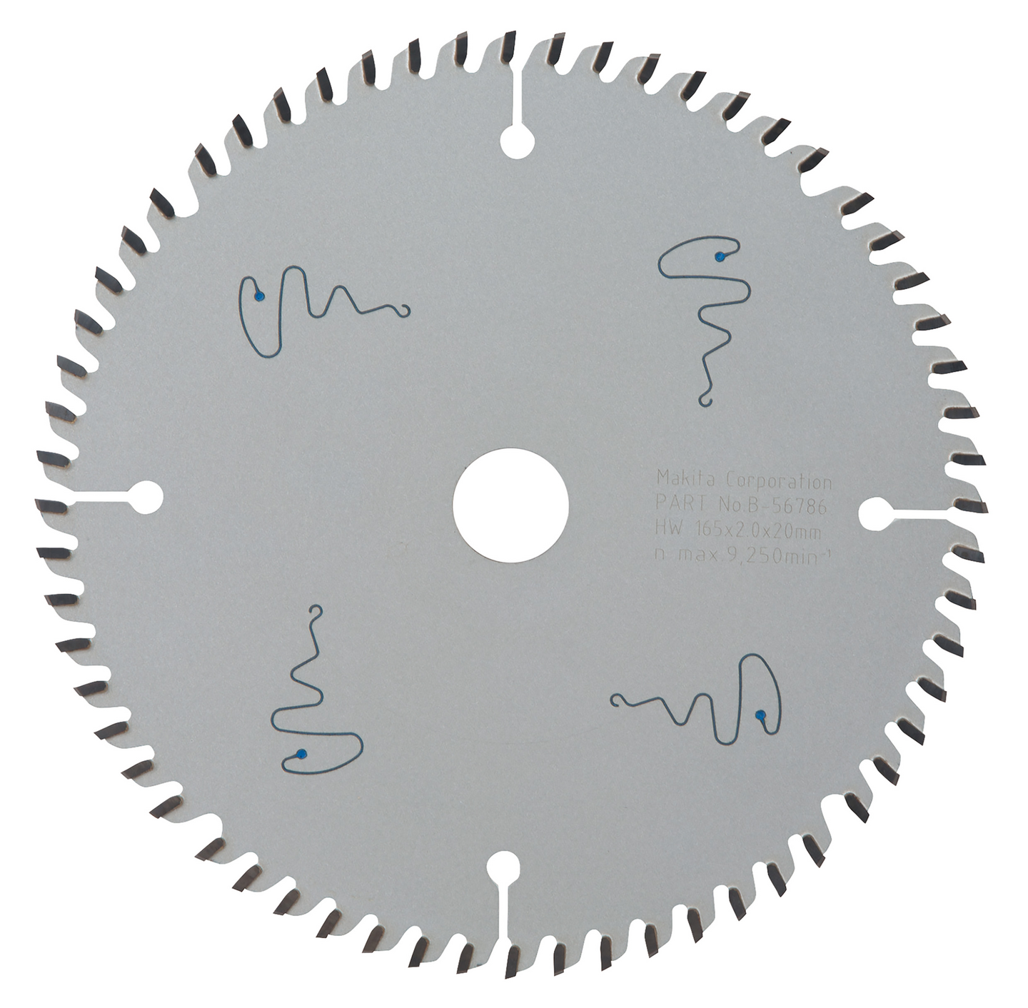 Pyörösahanterä Makita Specialized 165x20x2,0mm Z-60 MDF siisti