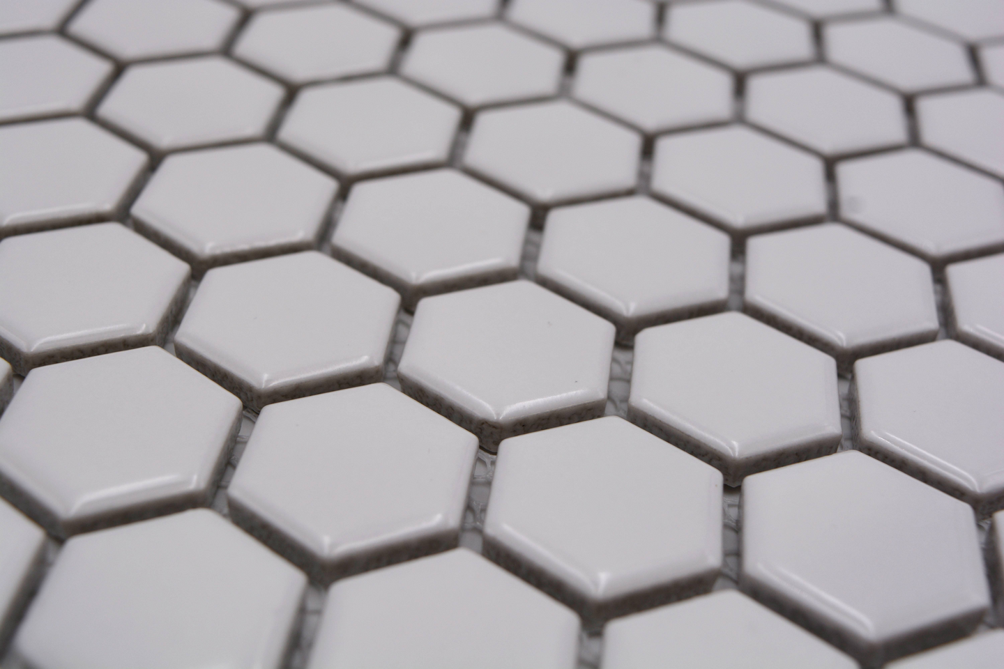 Mosaiikki Cello Hexa 2,3x2,6/26x30 valkoinen kiiltävä 0,94m²