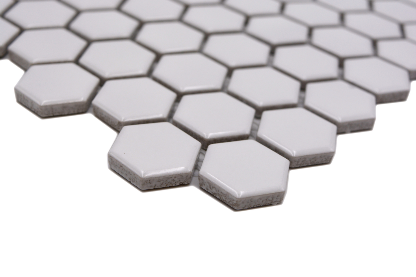 Mosaiikki Cello Hexa 2,3x2,6/26x30 valkoinen kiiltävä 0,94m²