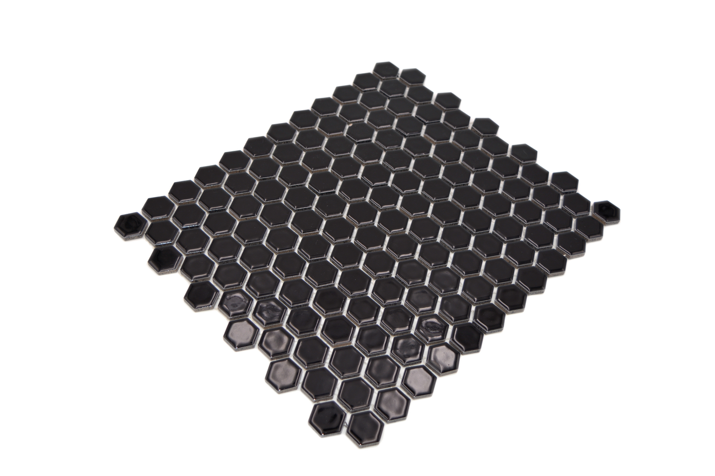 Mosaiikki Cello Hexa 2,3x2,6/26x30 musta kiiltävä 0,936m²