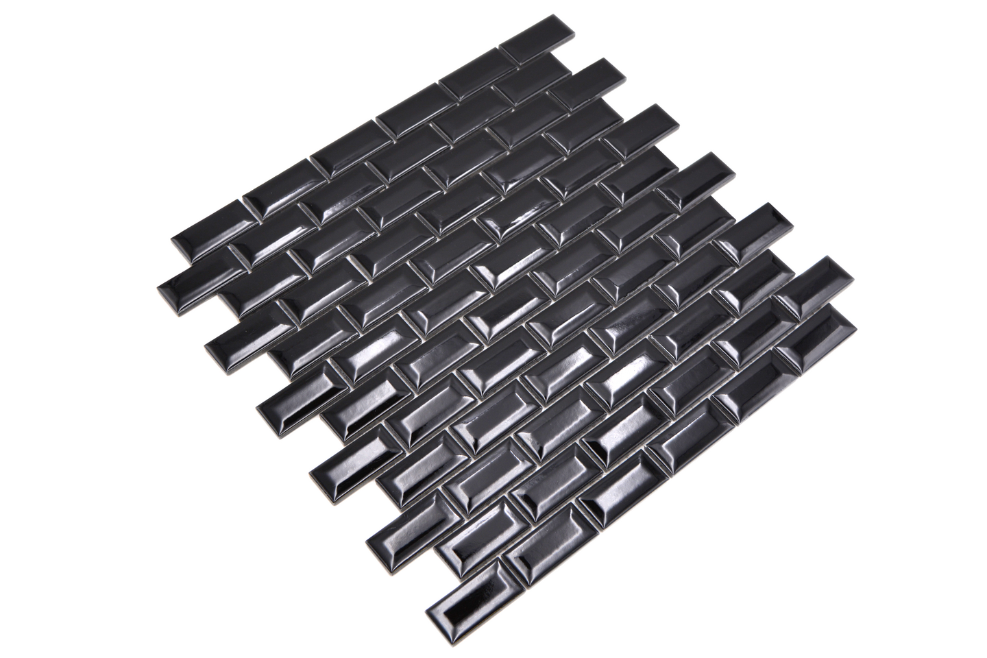 BRICK CELLO 2,3X4,8/30X30 SVART PER, MOSAIK BRICK 2,3X4,8/30X30 SVA