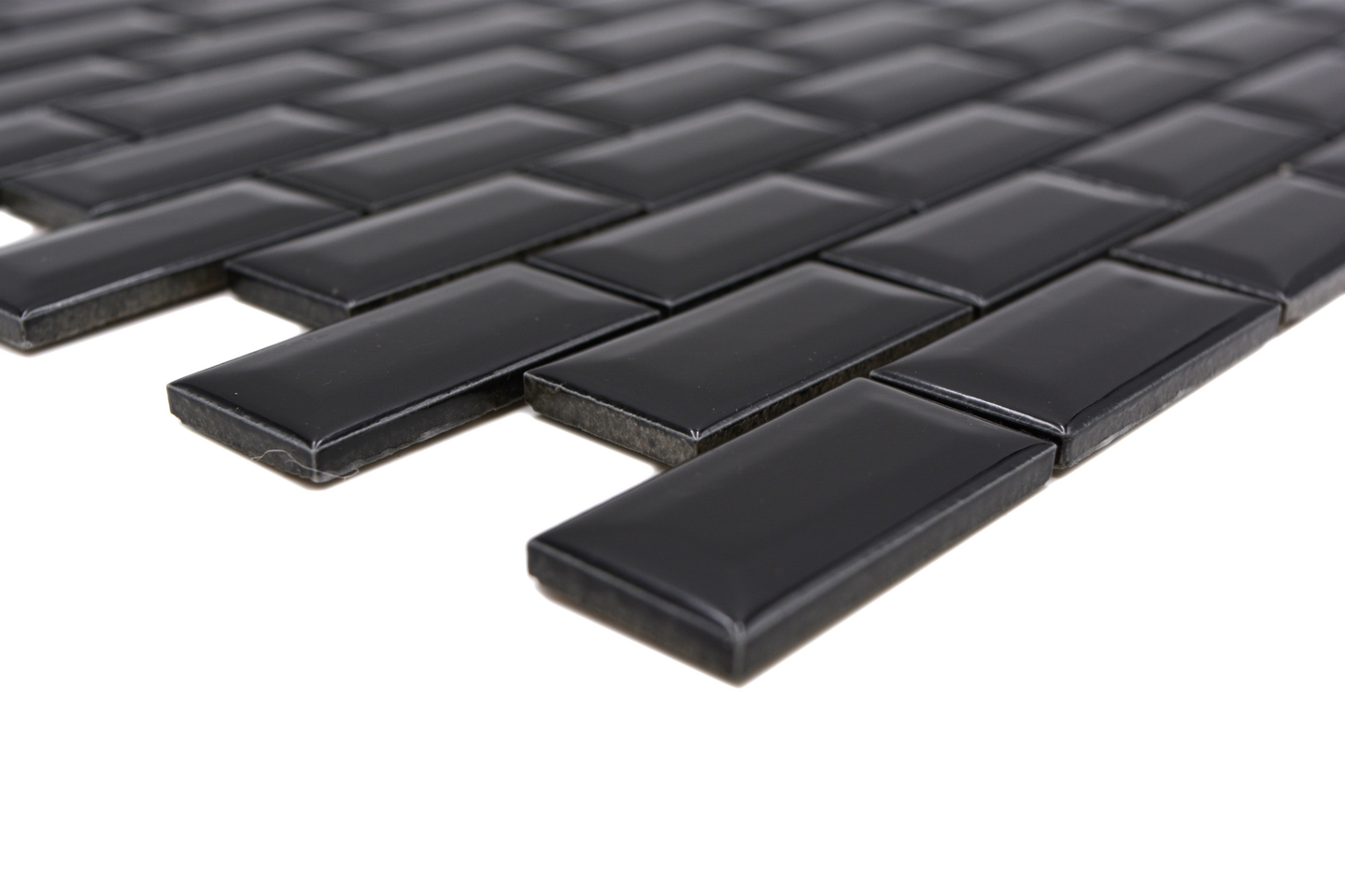 BRICK CELLO 2,3X4,8/30X30 SVART PER, MOSAIK BRICK 2,3X4,8/30X30 SVA