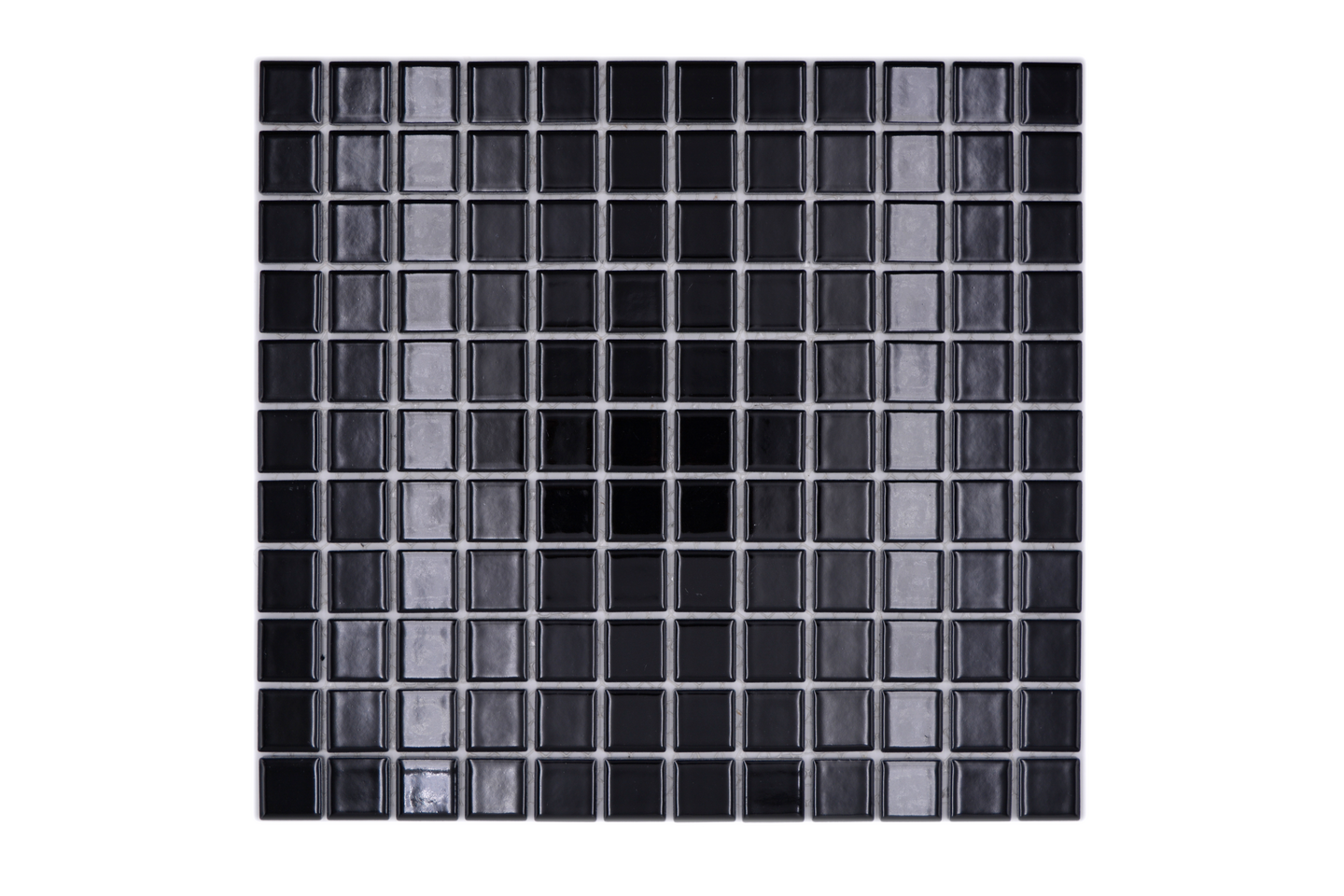 MOSAIK CELLO UNICOLOR 2,5X2,5 SVART, GL B890 PER ARK