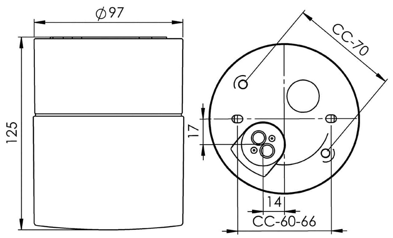 Posliinivalaisin Opus 100/125 IP44 G9 valkoinen matta opaali
