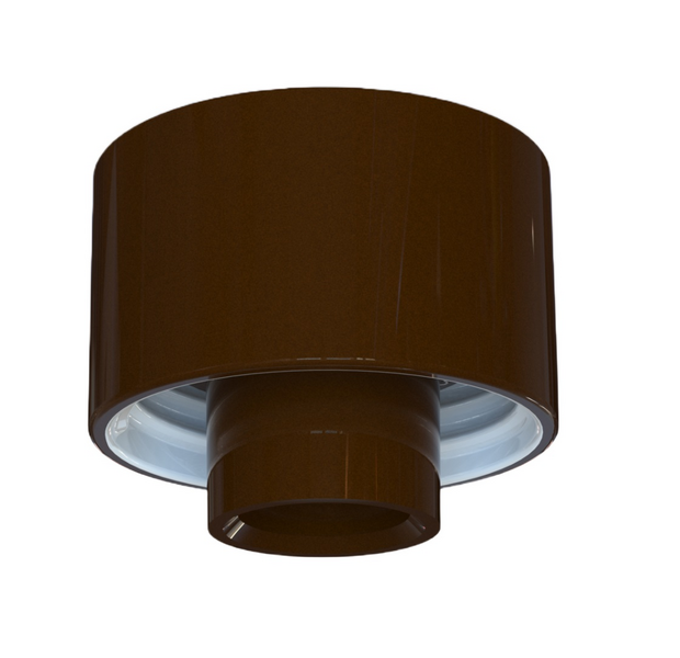 Posliinikanta ruskea suora IP54 E27 84,5mm kierre