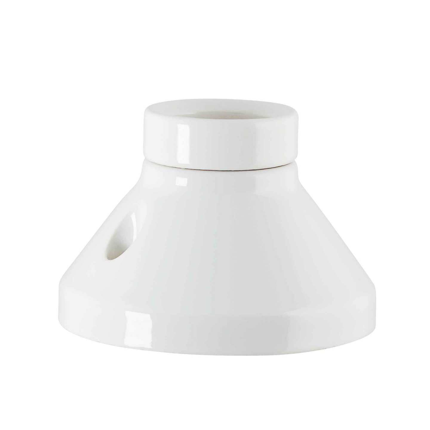 Lampunpidike d100mm IP20 E27 valkoinen posliini