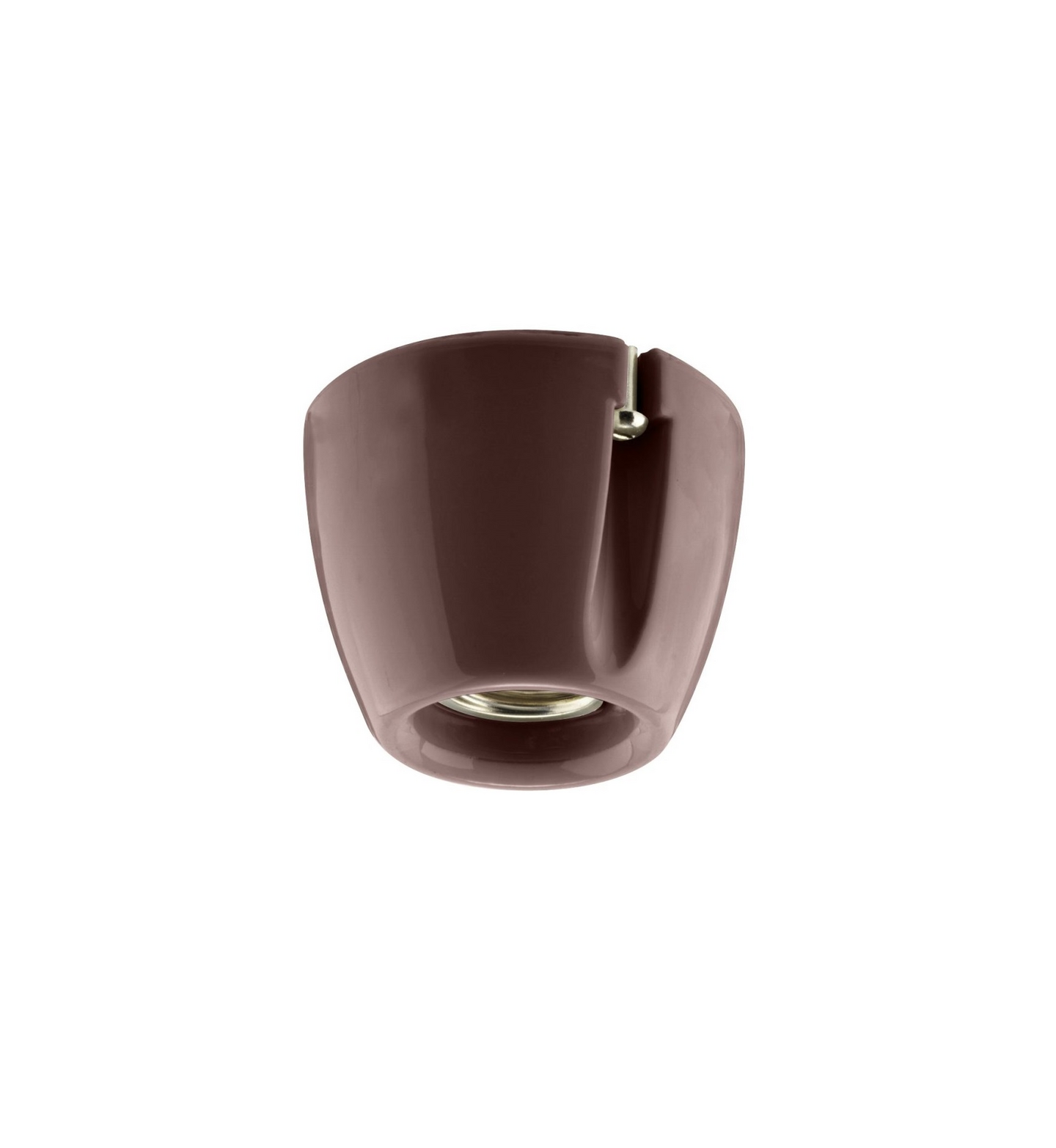 Lampunpidike Basic IP20 suora E27 ruskea posliini