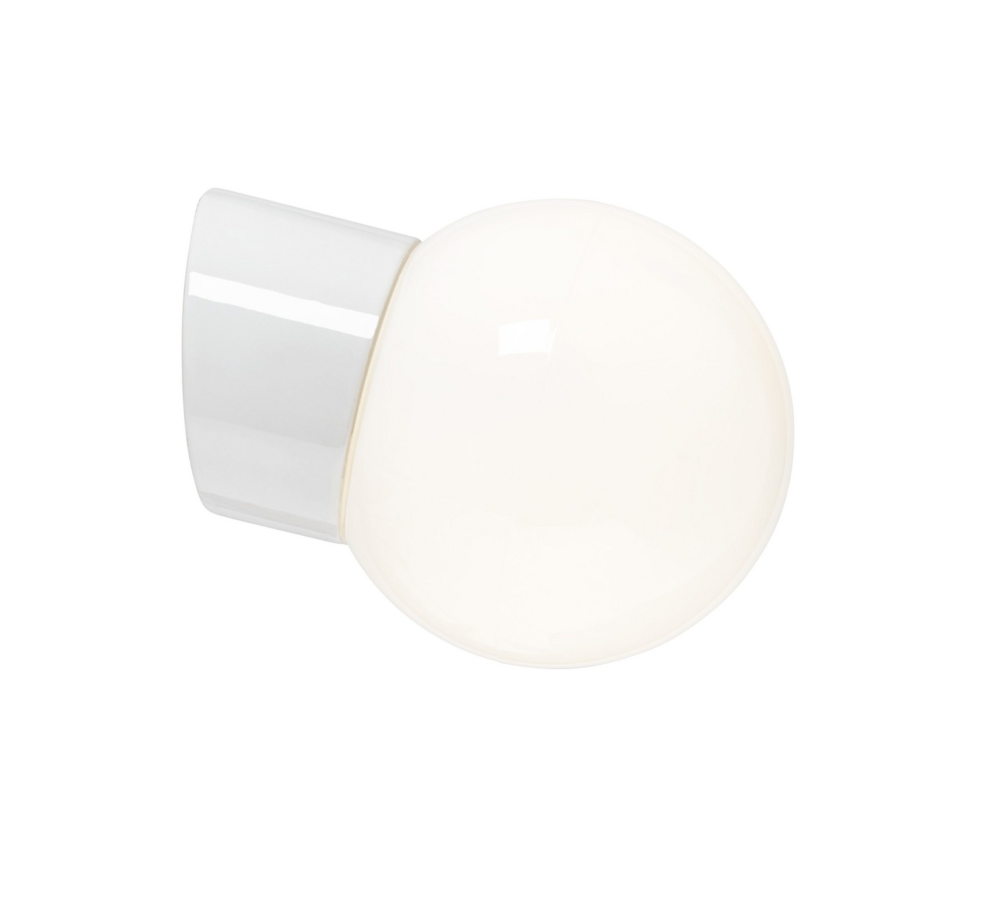 Led-valaisin Classic Globe 150 8W IP54 vino valkoinen kiiltävä opaali