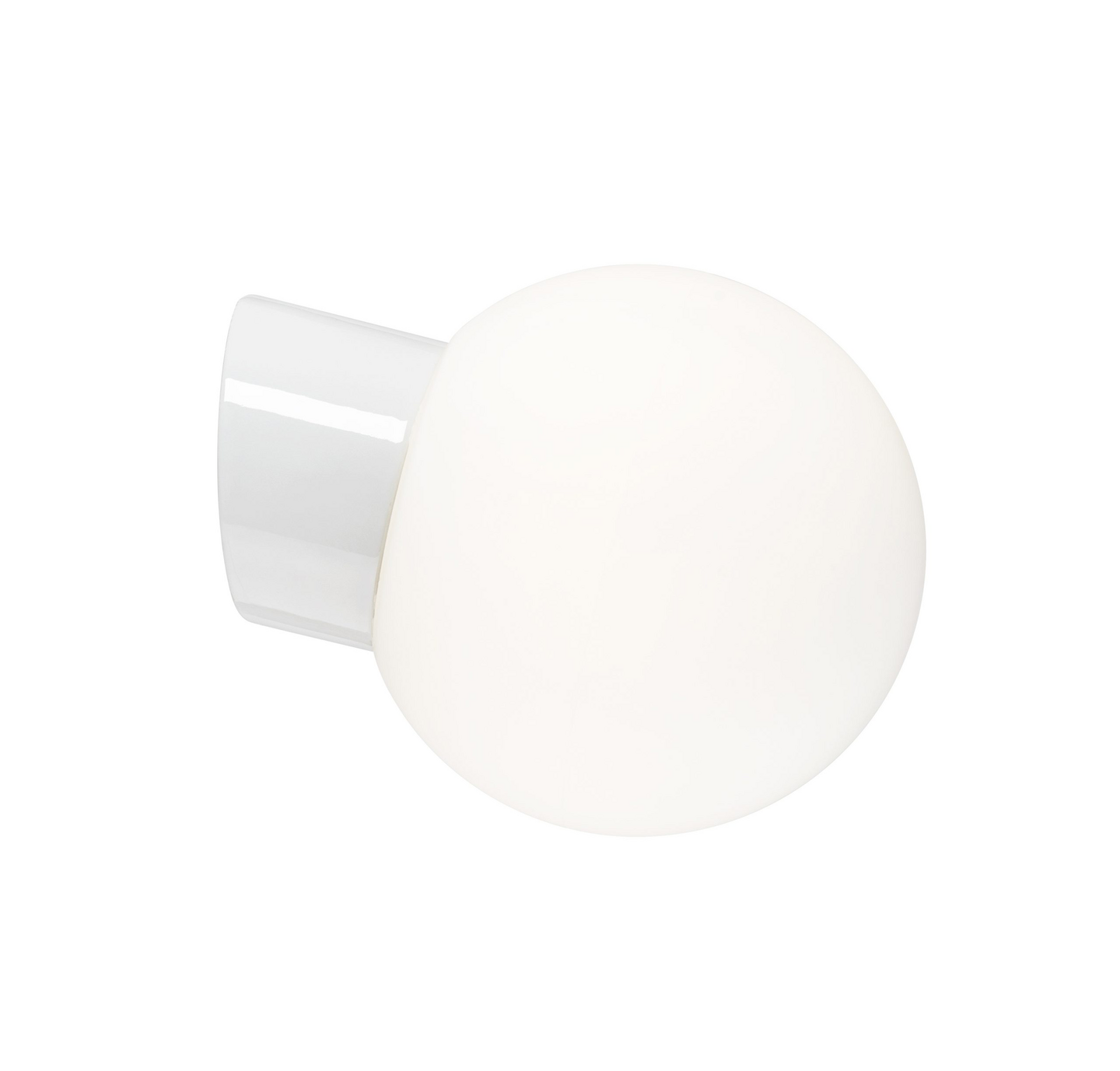 Led-valaisin Classic Glob 180 8W IP54 vino valkoinen matta opaali