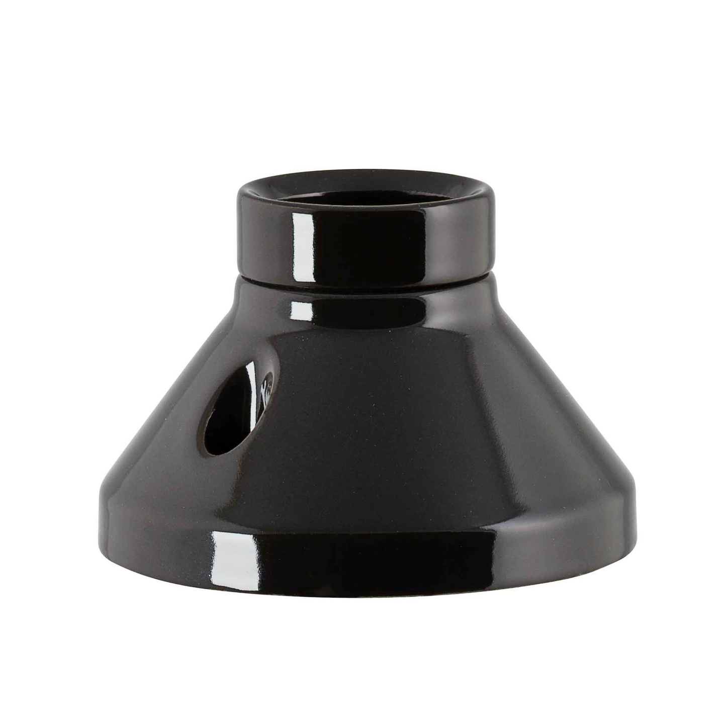 Lampunpidike d100mm IP20 E27 musta posliini