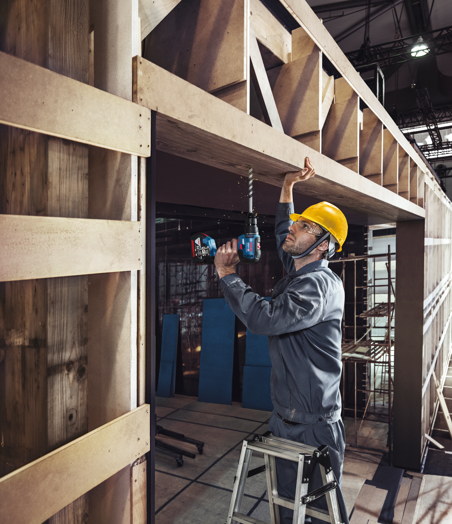 Akkuporakone Bosch GSR 18V-55 2x4,0Ah L-Case