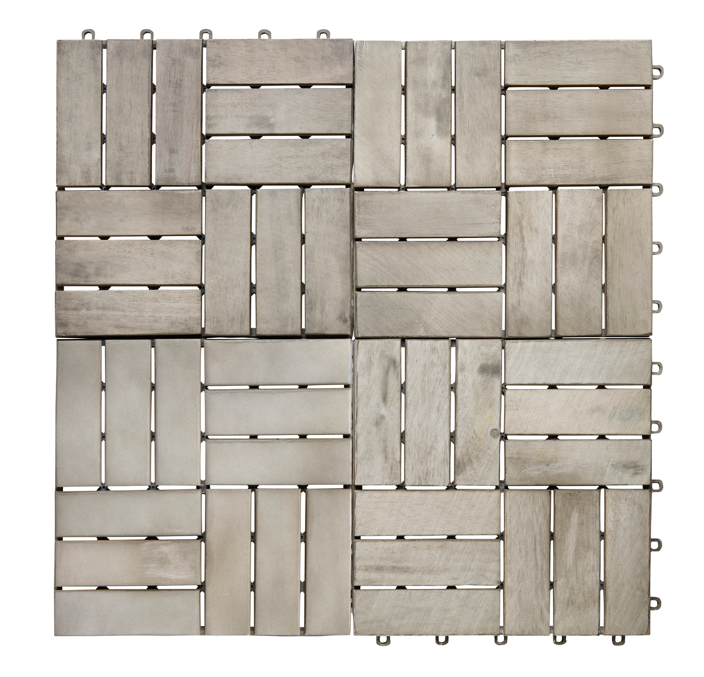 Terassilaatta Cello White Wash 30x30cm akaasia valkoharmaa