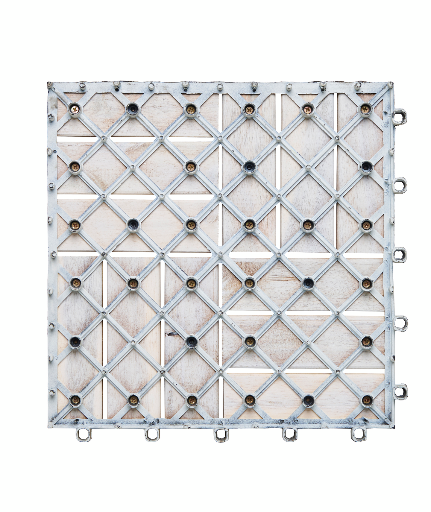 Terassilaatta Cello White Wash 30x30cm akaasia valkoharmaa