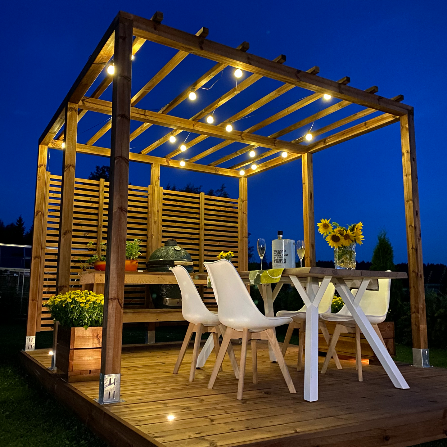 Valmisterassi Patio Koko-Classic 3x4m kestopuu